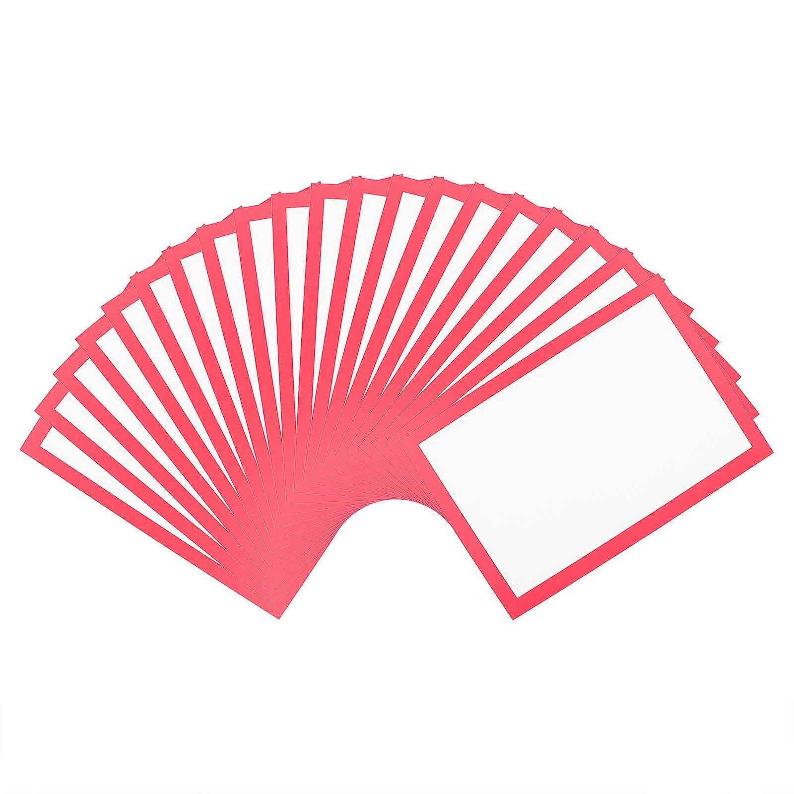 Painting Paper Colorful Drawing Paper Frame for Kids 40 Sheets in Red
