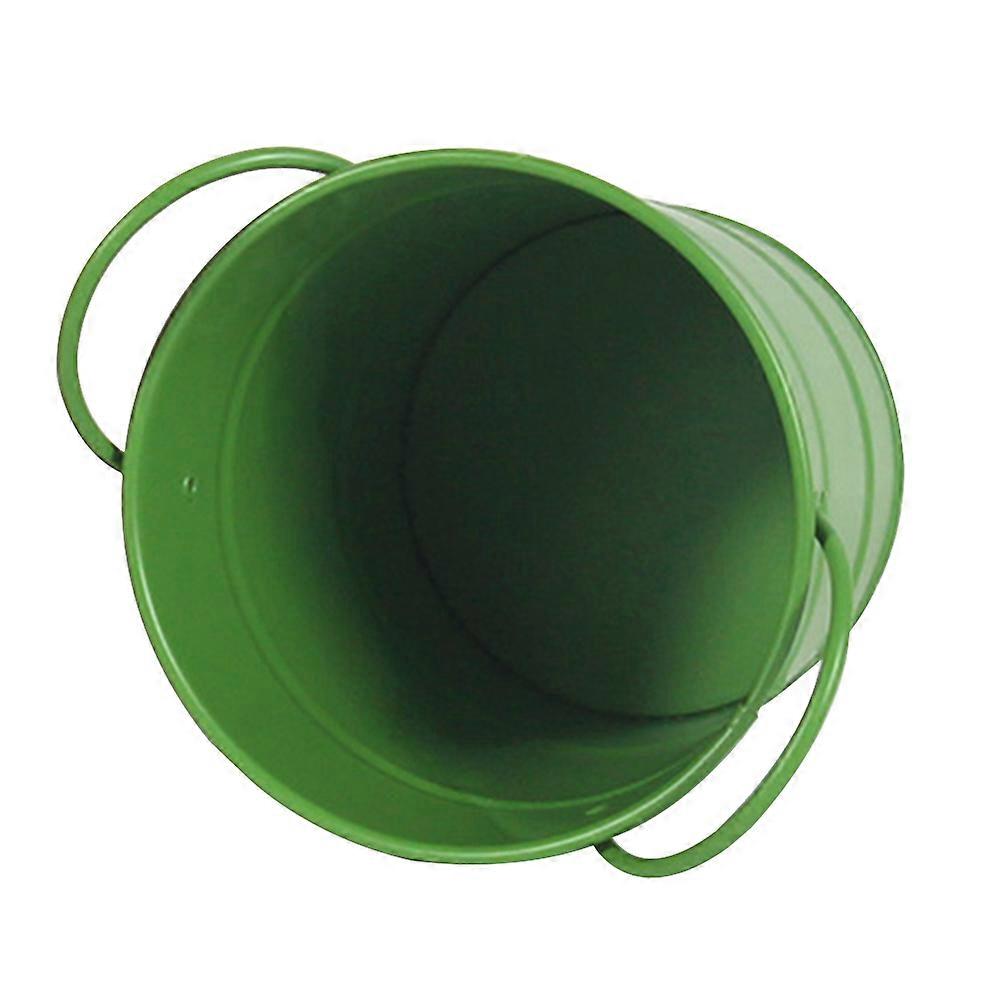 Iron Bucket For Snacks 5Pcs Miniature Double Handle Metal Bucket For Restaurant Bars Summer Use Square Storage Cooler