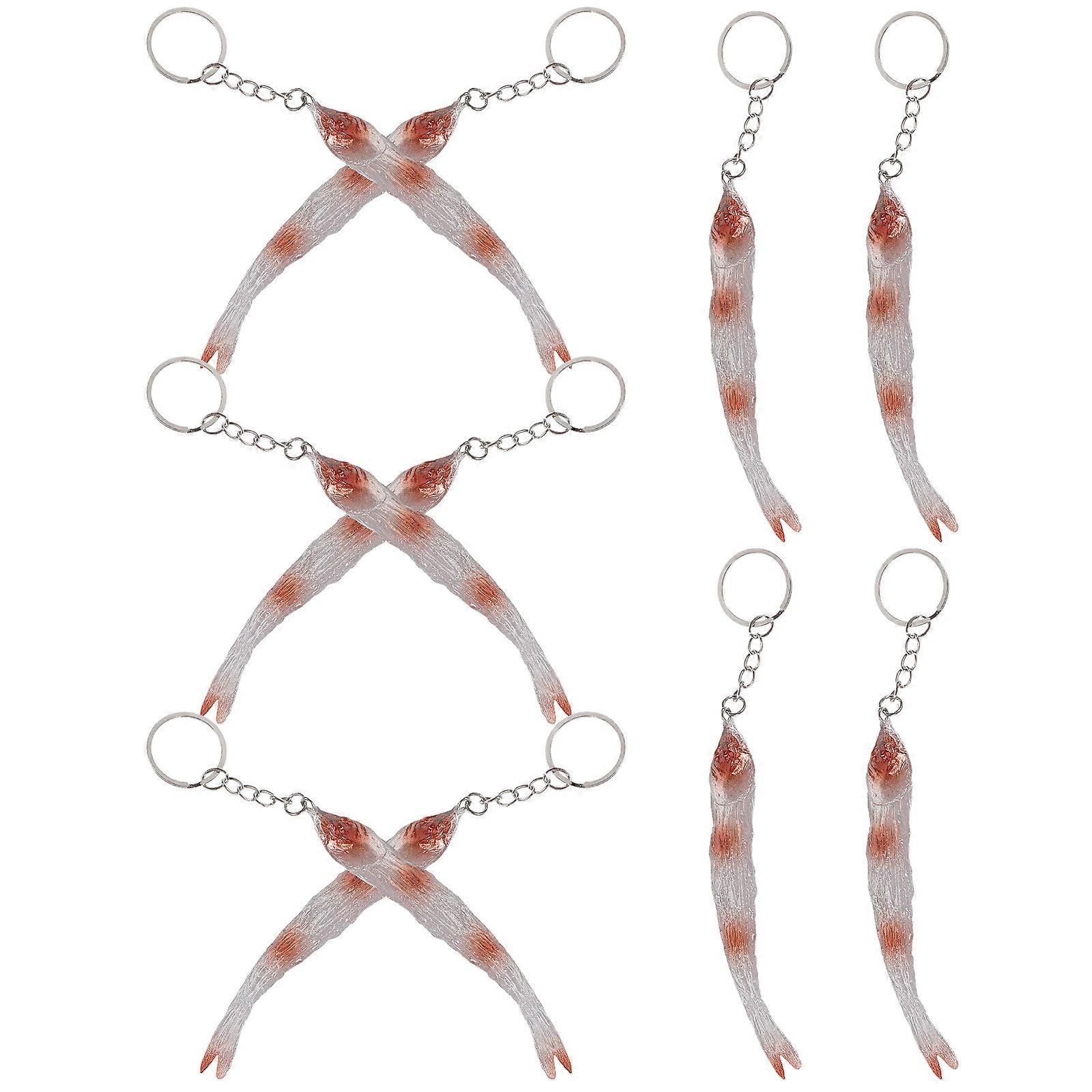 Dried Fish Pendant Keychain for Bag Decor 40Pcs Funny Keychains