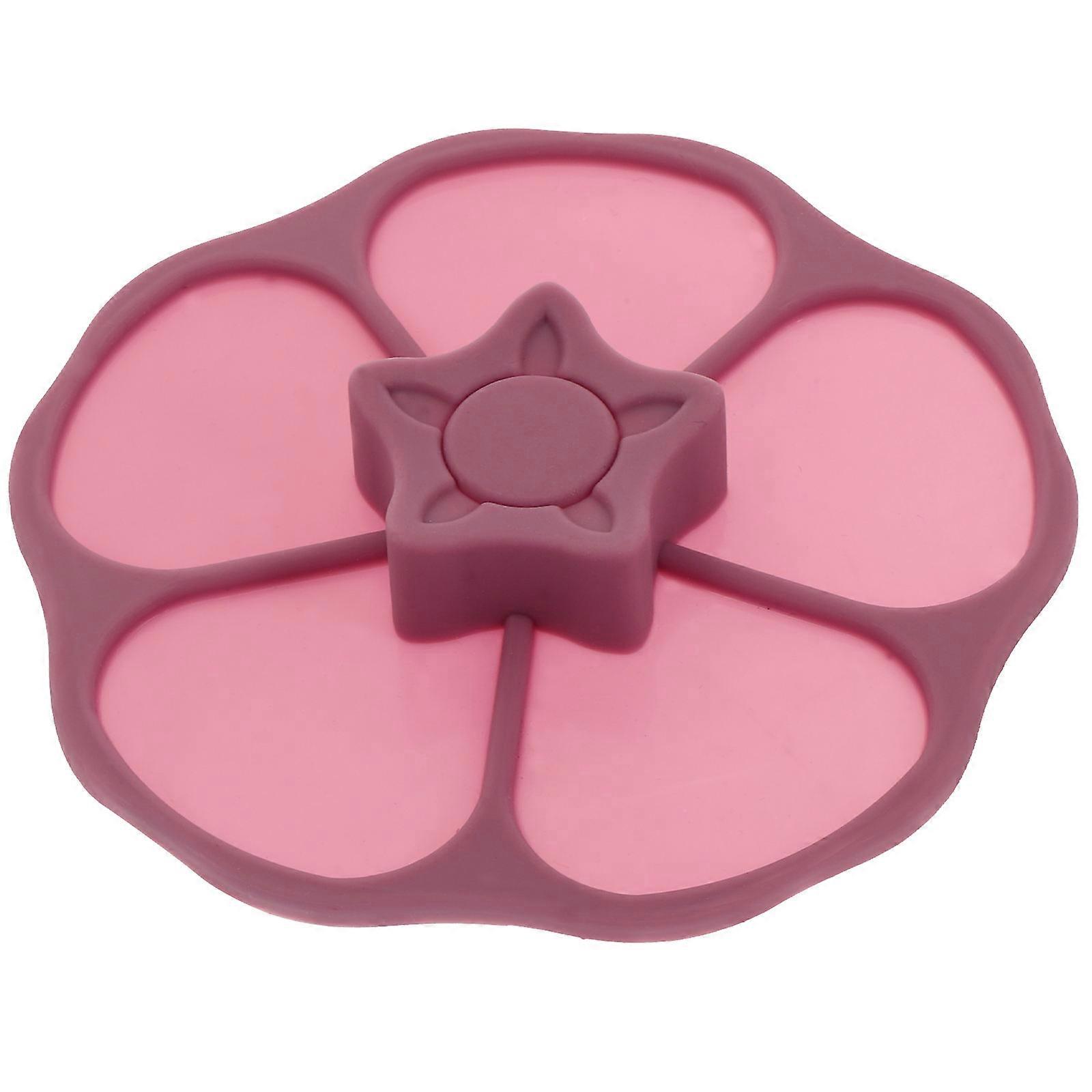 Leakproof Silicone Cup Lid Flower Design Creative Mug Cover for Drinking Use