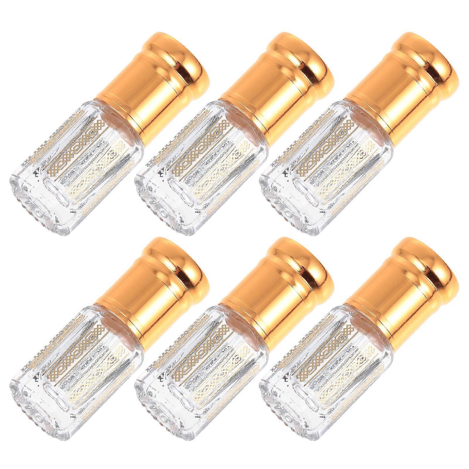 Glass Essential Oil Roll-on Bottles for Storage Use 6Pcs Portable Set