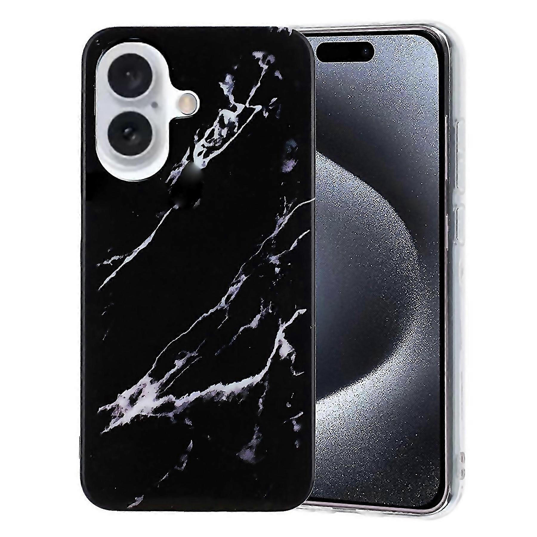 For 16 Plus Imd Marble Tpu Phone