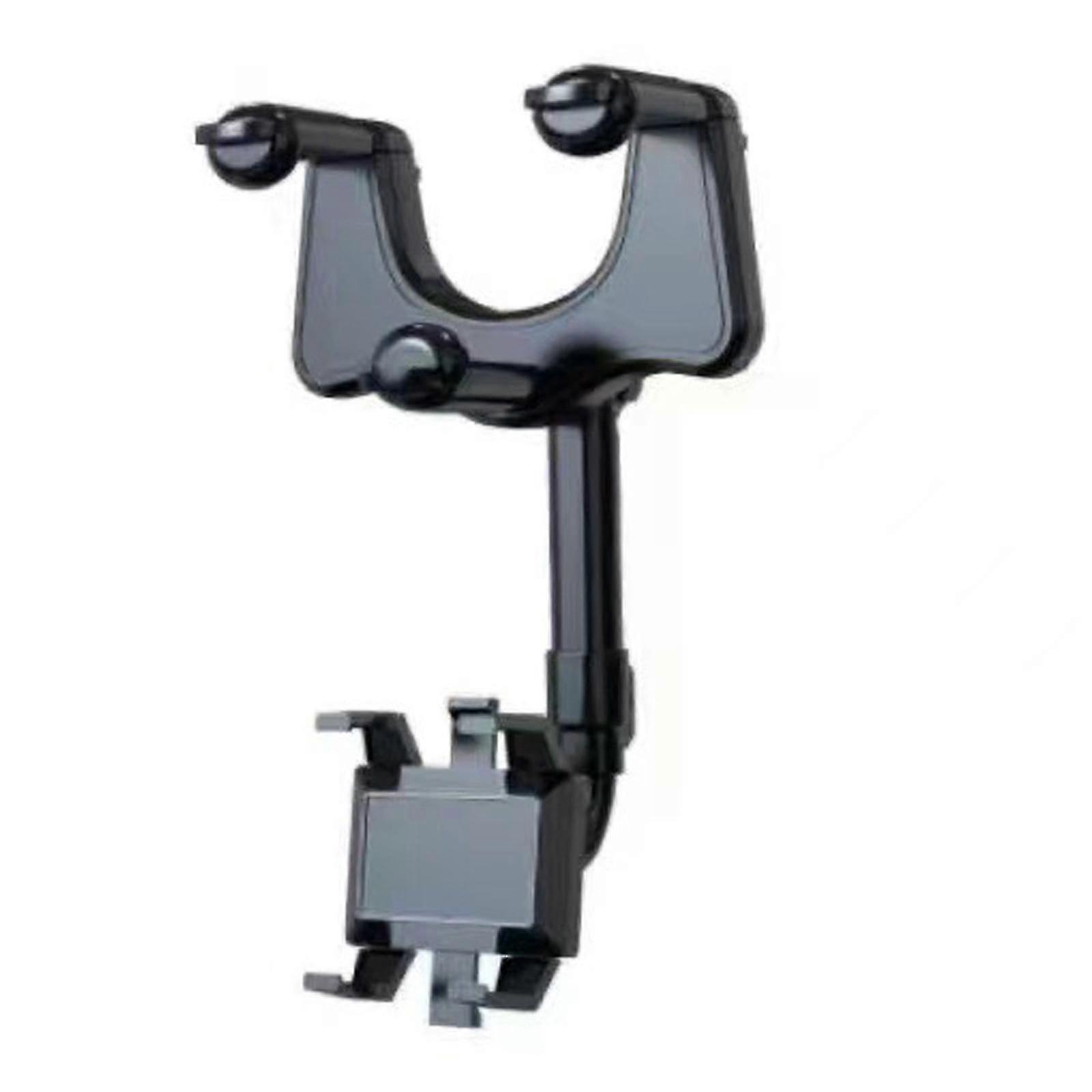 360 حامل هاتف سيارة قابل للدوران والقابل للسحب ، حامل هاتف مرآة الرؤية الخلفية حامل هاتف عالمي