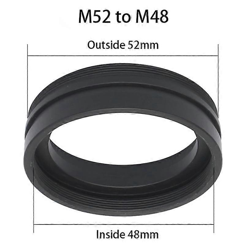 M48 to M42, M52 to M48, M48 to M48 X 0.75 Thread Objective Metal Zoom Stereo Microscope Screw Adapter Ring Light Cassette Ring