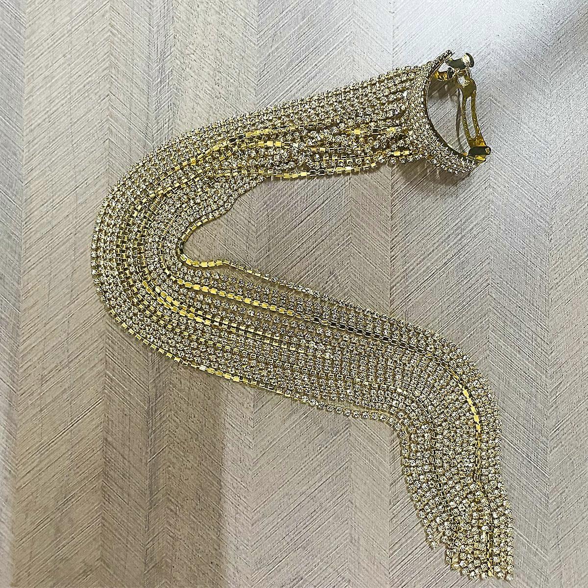 Wysokiej jakości spinka do włosów z frędzlami i długim łańcuszkiem, ozdoba do włosów w stylu gwiazd Internetu, modny projekt kucyka 1