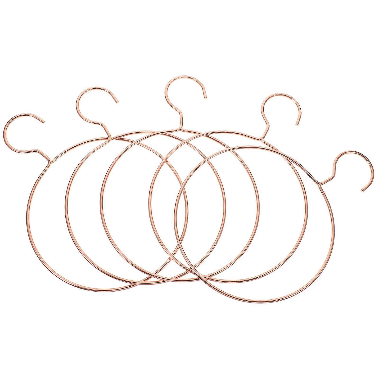 Golden Round Hangers Creative Closet Organization for 25Pcs Use