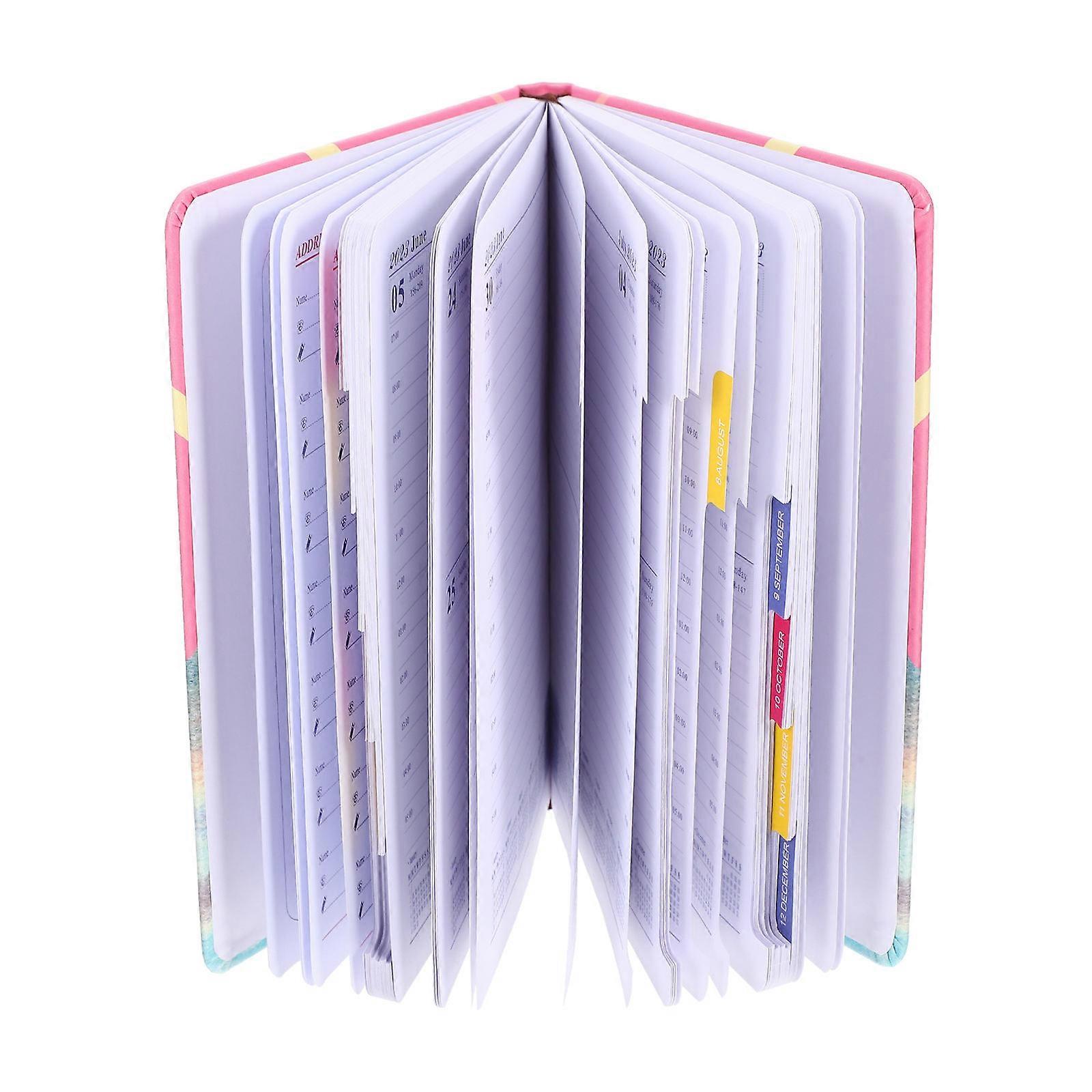 Office Plan Notebook Daily Planner for Office 2Pcs Pink Schedule