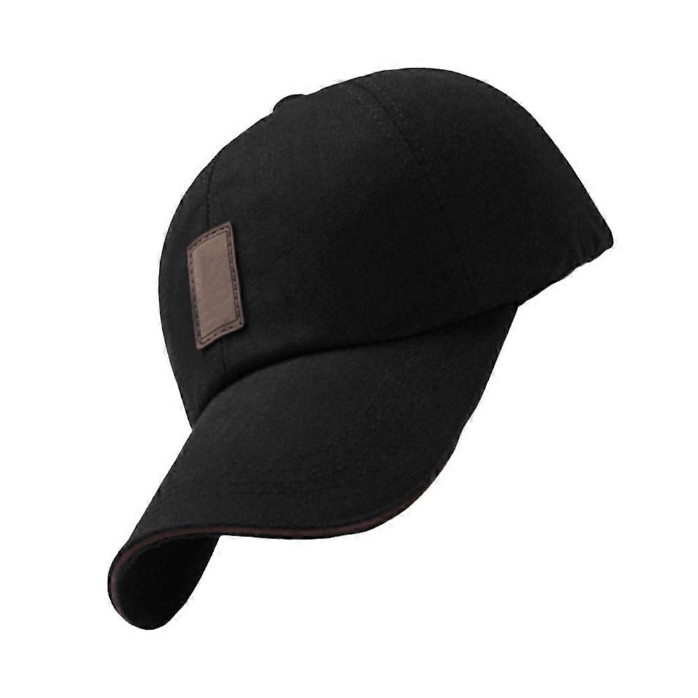 Outdoor Use Black Baseball Cap 3Pcs Peaked Hat