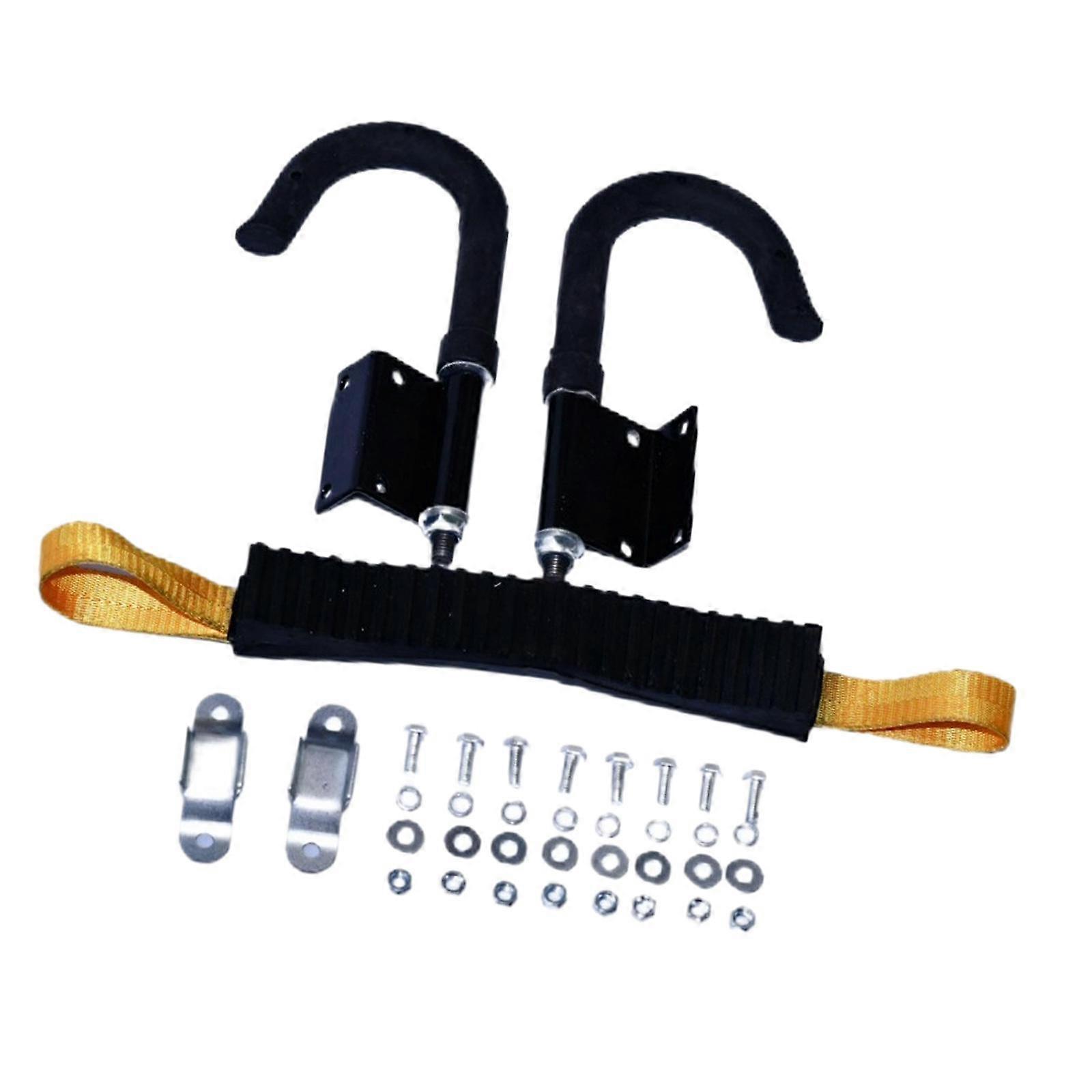 Telescoping Ladder Hook Stabilizers Standoff Safe Iron Durable Roof Hook Set