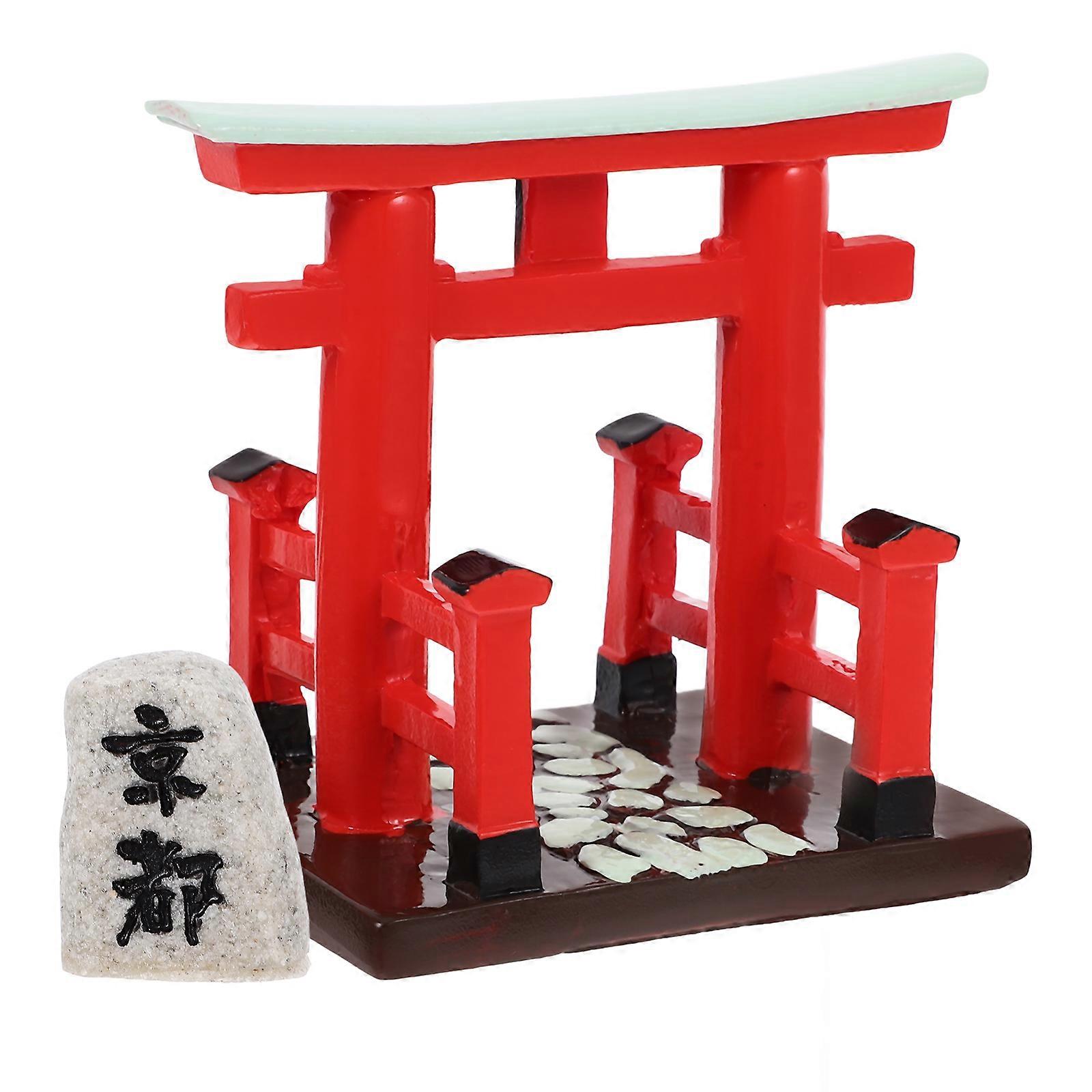 Miniature Japanese Gate for Micro Landscape Decoration 1Set of Models