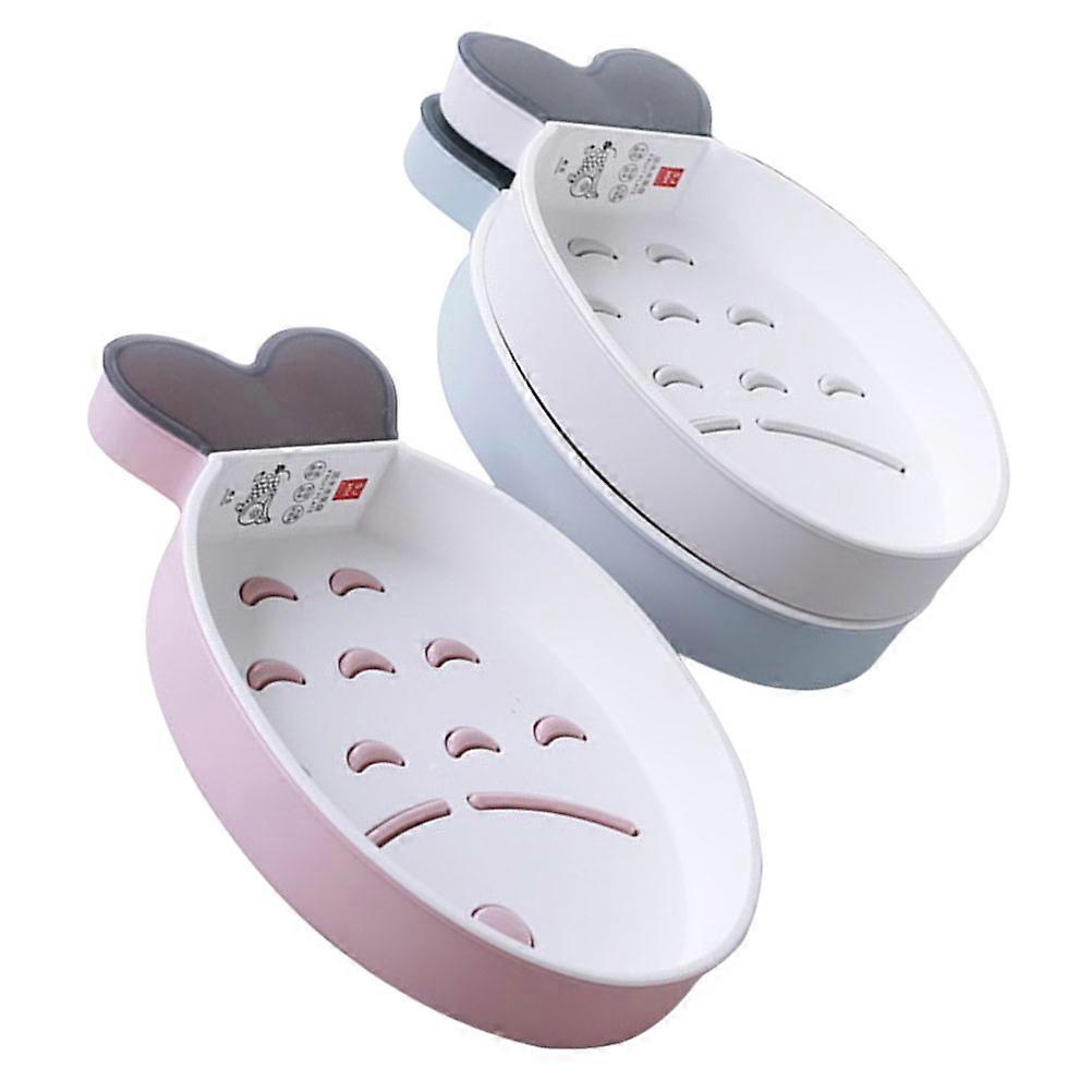 Double-Layer Fruit Basket for Storage 3Pcs White Vegetable Tray