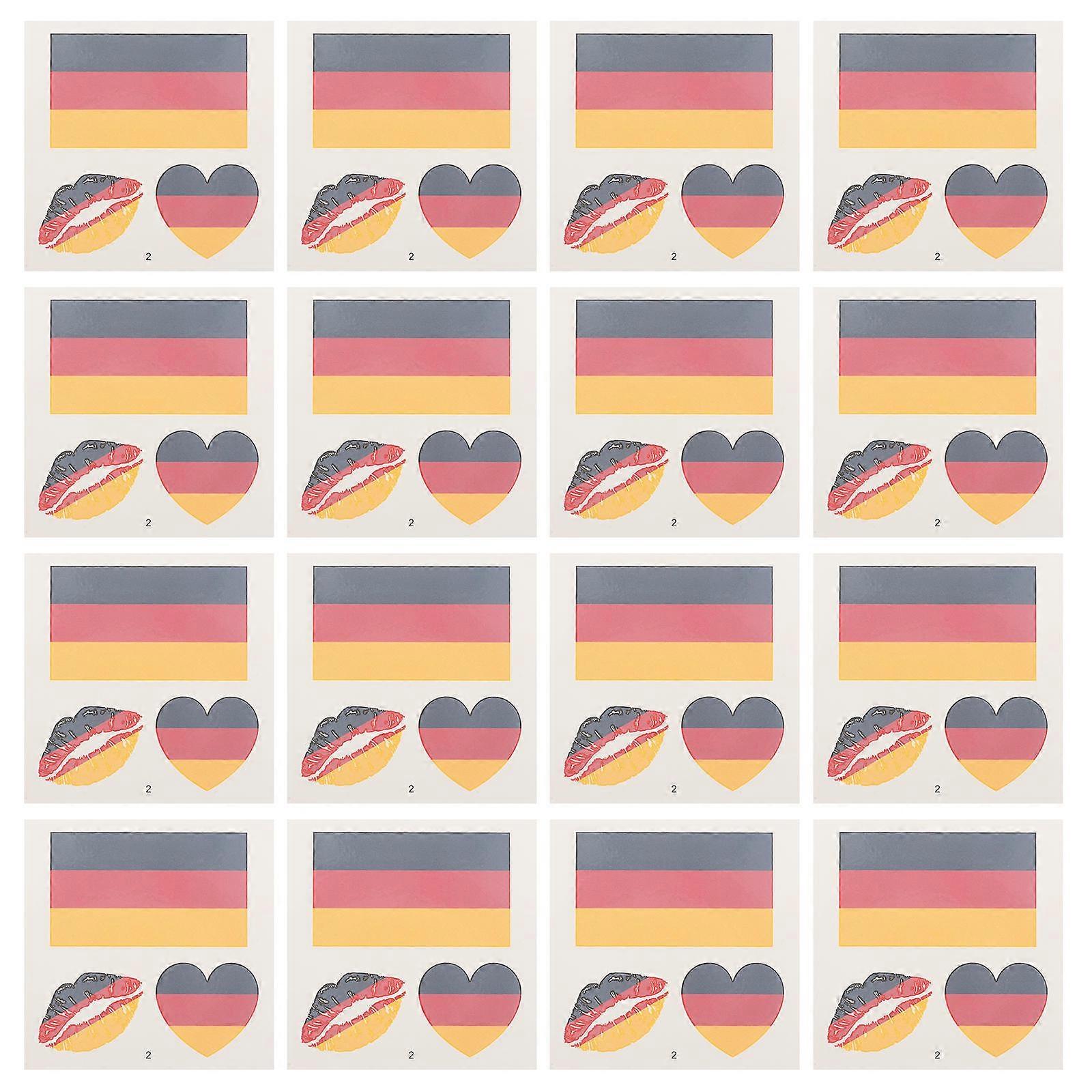 50 Sheets National Flag Stickers Use Waterproof