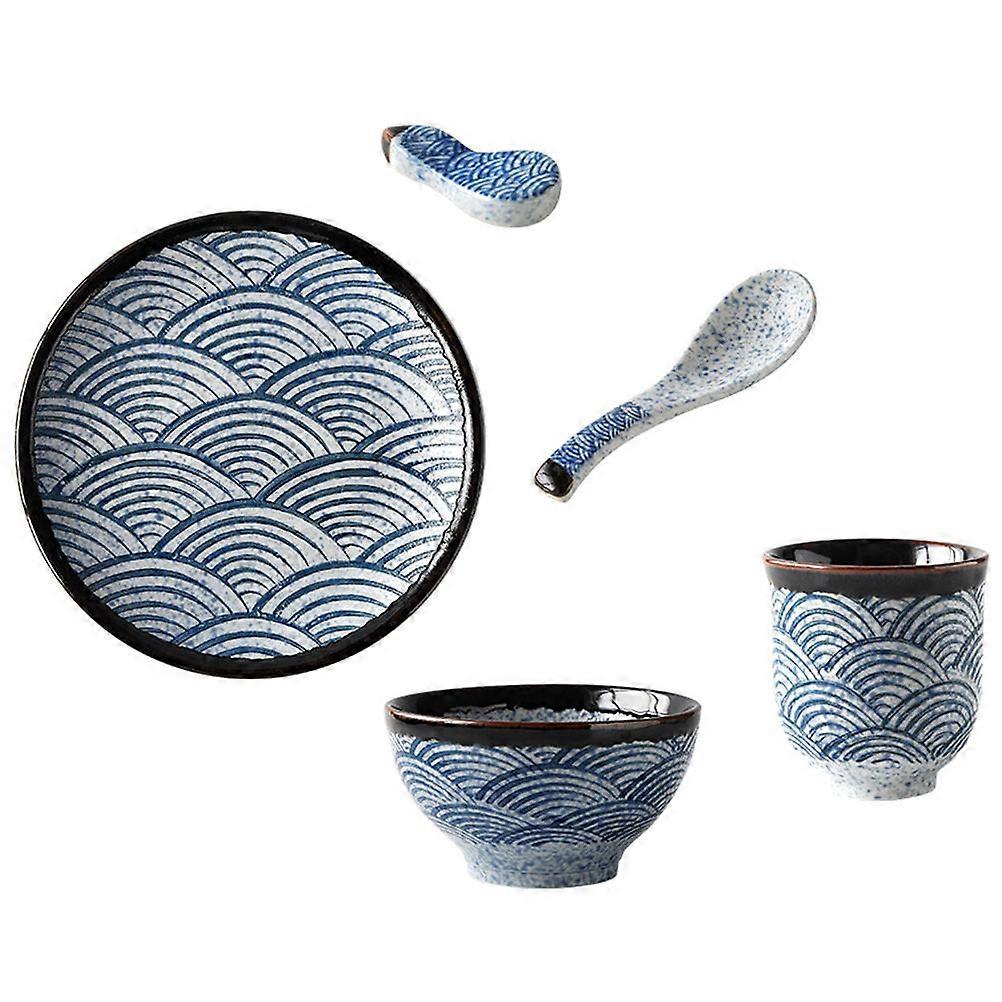 Ceramic Tableware for Eating 1Set Household Ceramic Bowl