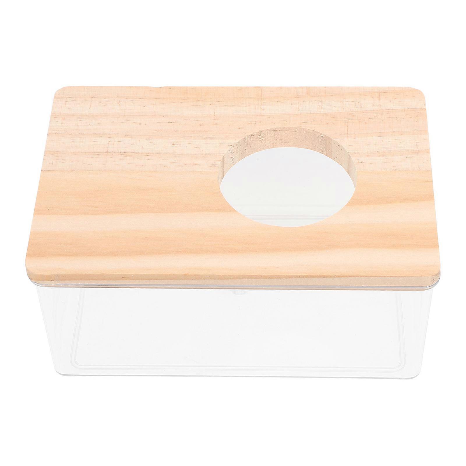 Hamster Sand Bath Bath Box with 3Pcs for Small Pets