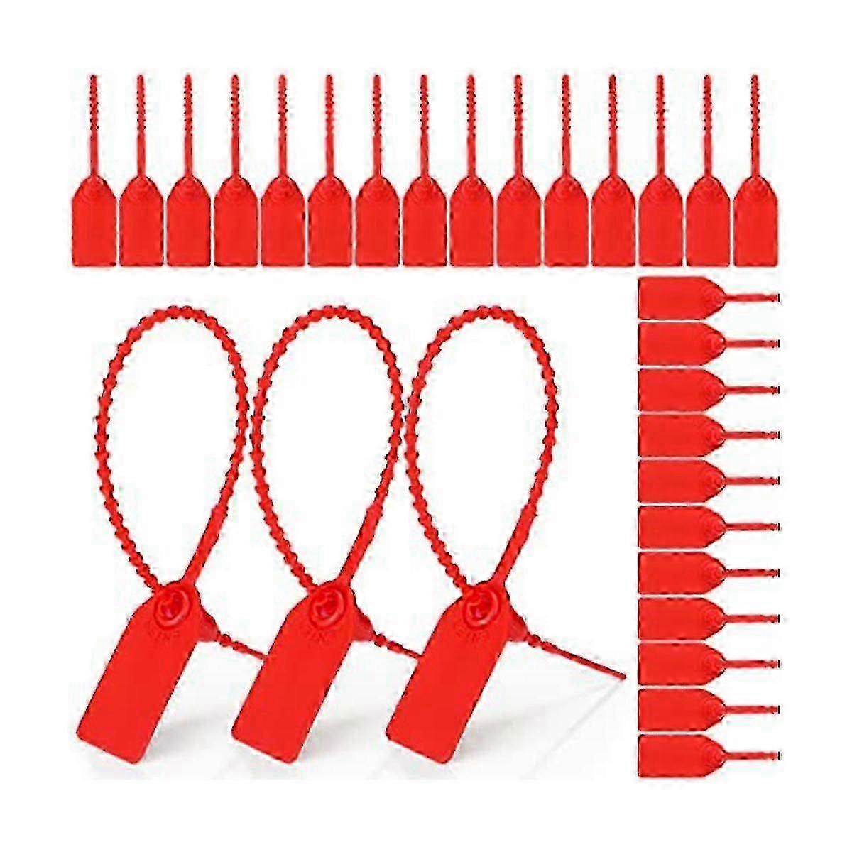 500 Pcs Plastic Tamper Seals Zip Ties For Fire Extinguishers Security Tags Safety Locking