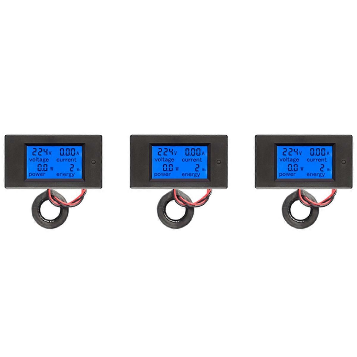 AC 80-260V 100A PZEM-061 LCD Display Digital Ammeter Voltmeter