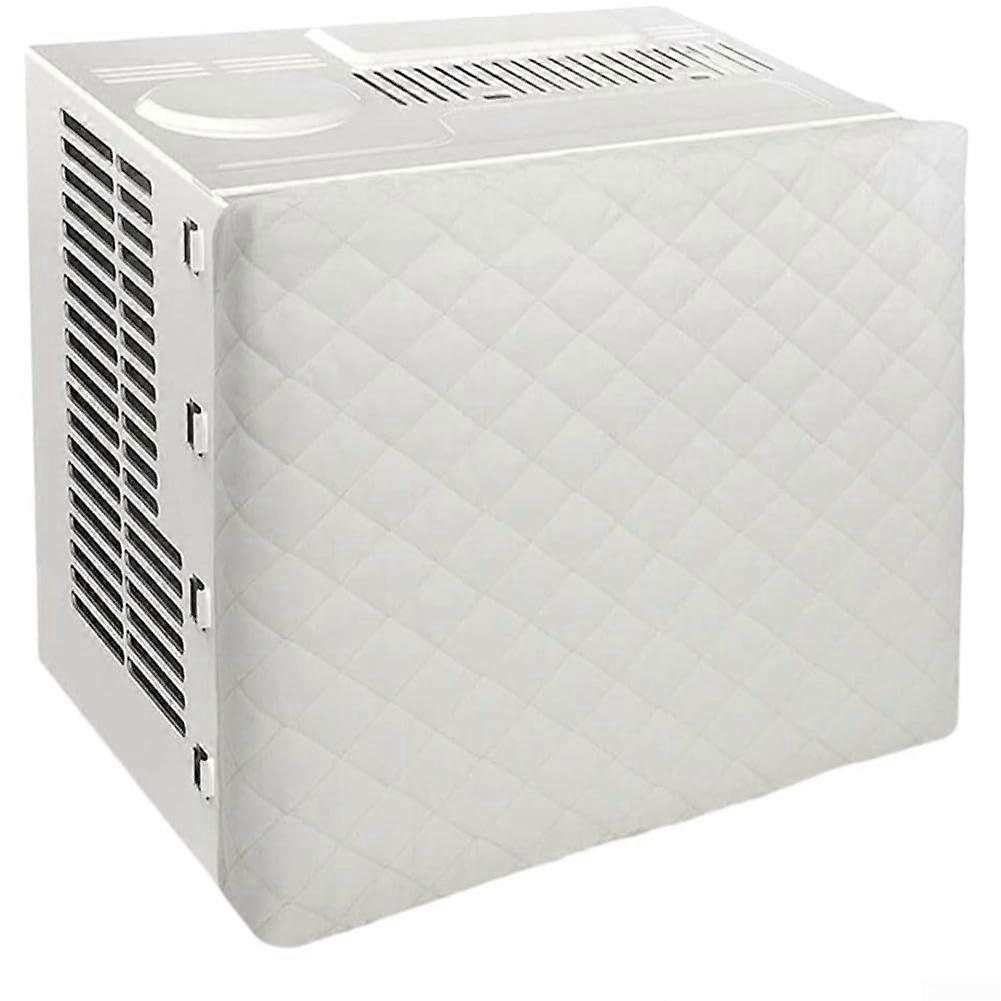 Air Conditioner Indoor Cover Polyester Dust Cover With Insulation White For AC Unit And Heater Compatible With 43x35x9cm