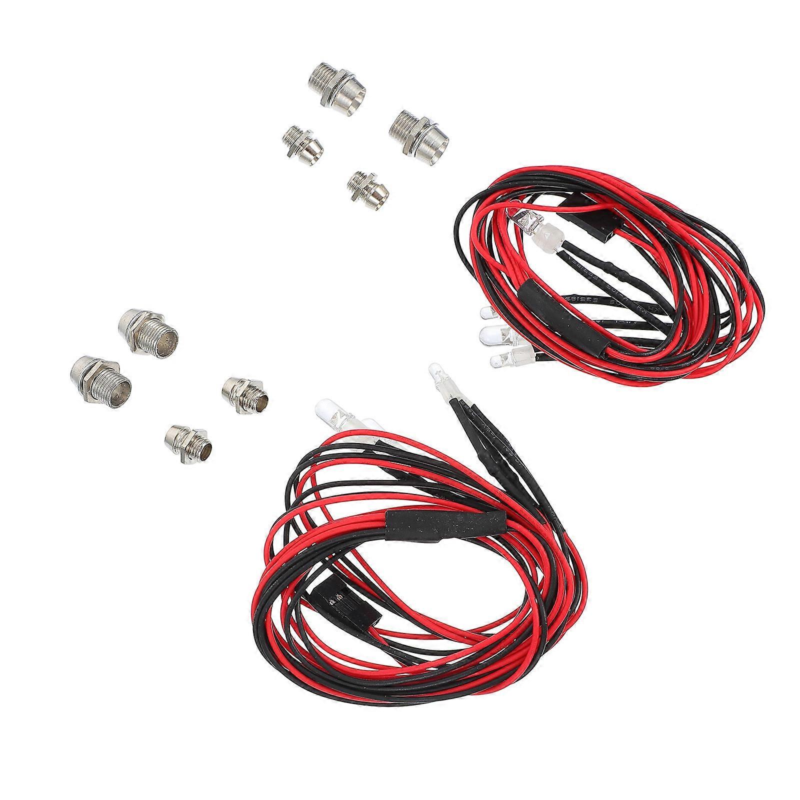 Remote Controlled Rc Light Set with 4 LED Lights 2Sets Pack