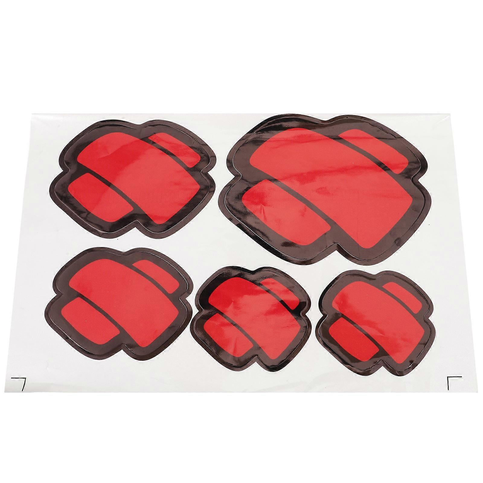 Car Sticker Set for Motorcycle and Car Window 4Sets Assorted Color Durable Decals