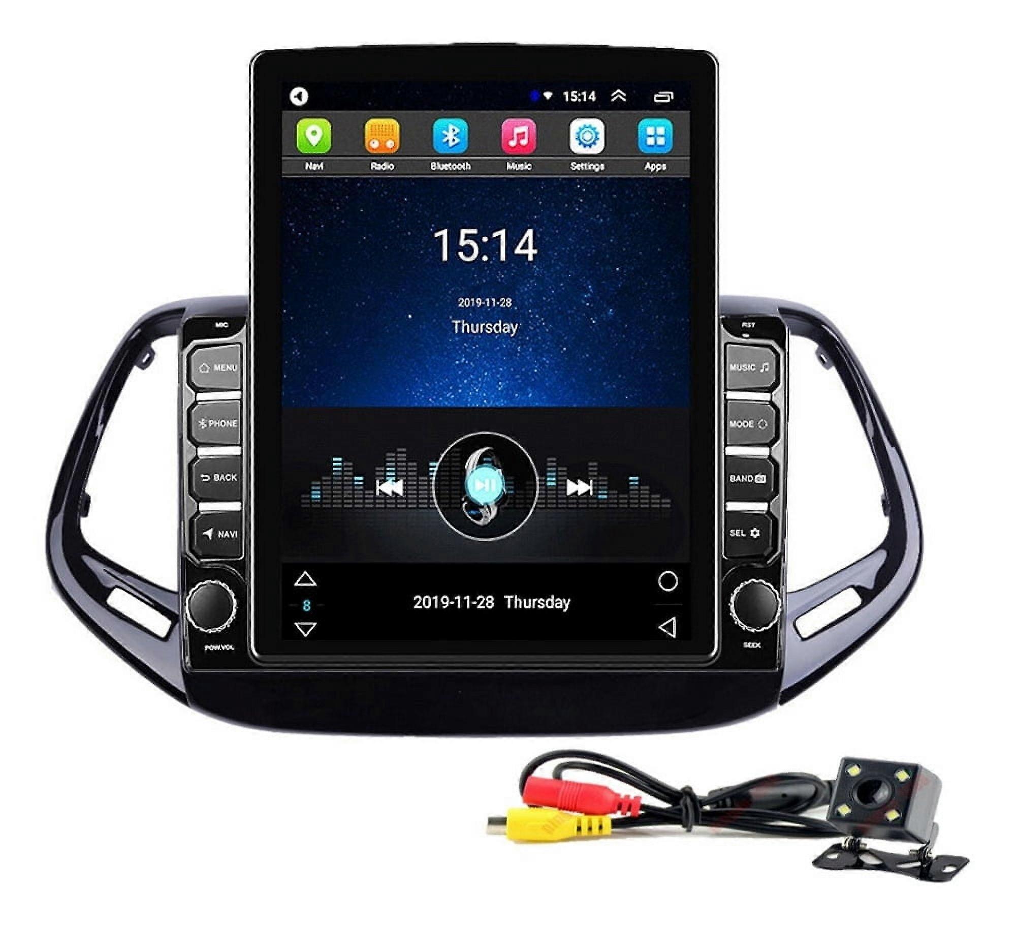 Stereo Radio for Jepp Compass 2017-21 Type Tesla Android Carplay 2+32G