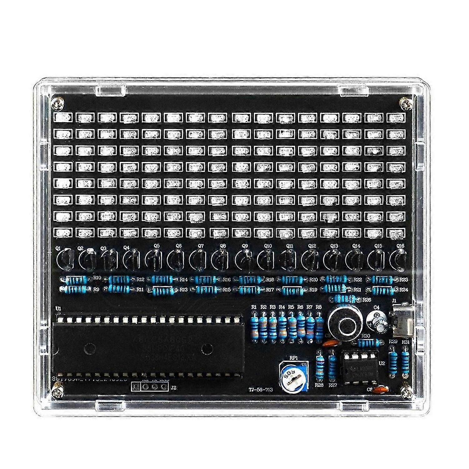 DIY Sound Control LED Music Electronic Kits Audio Frequency Display PCB Soldering Project Practice D