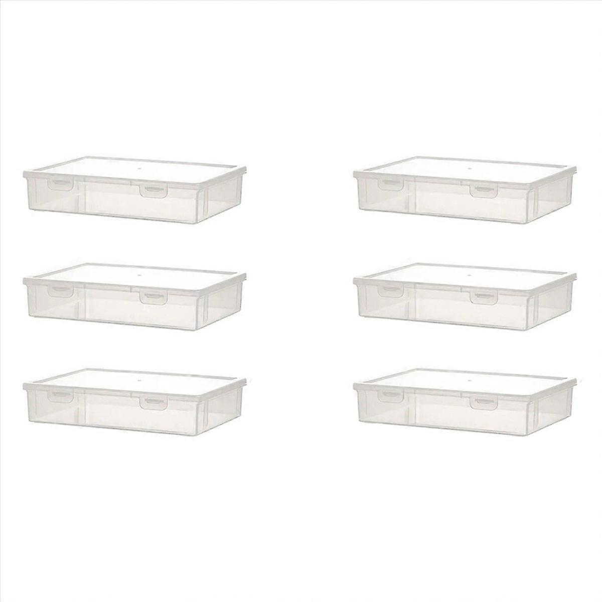 3PCS A4 Size Organiser Book Organiser Office File Box Transparent,S