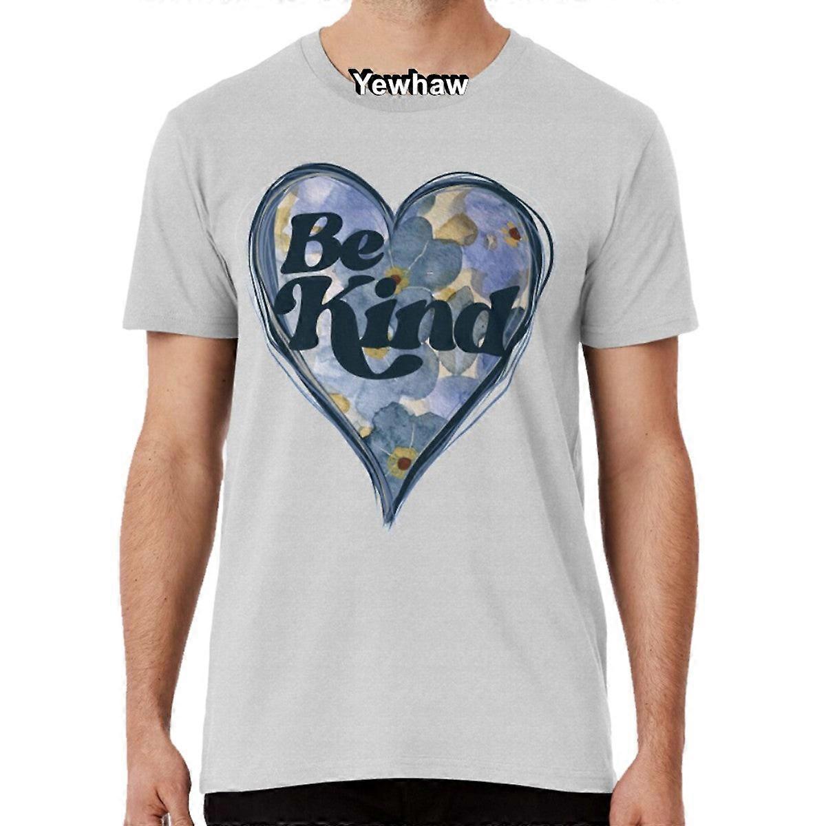 Be Kind Blå Hjerte T-skjorte Blå