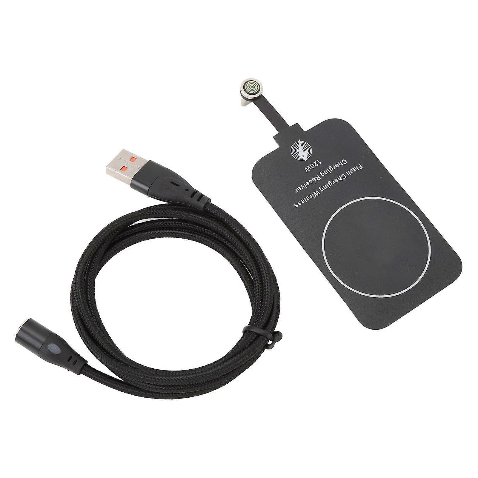 Wireless Charging Receiver Dual Purpose 120W 10W Phone Magnetic Charging Back Patch for IOS 8 8Plus 7 7Plus 6S 6S Plus 6 5 5S 5C SE 4S Phone 