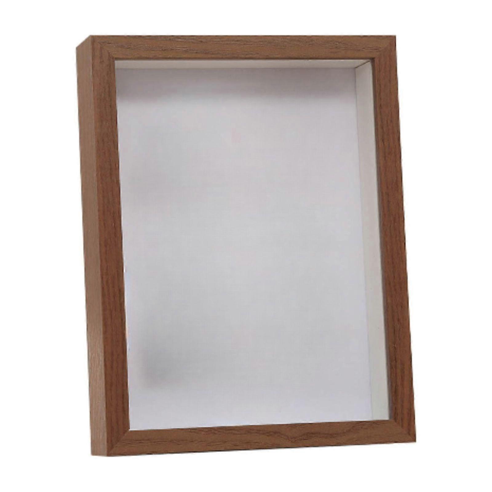 SLYNSHome Clearance Shadow Box Frame 6X4IN Memory Box Picture Frame Display Case For Bouquet Photos Keepsakes Medals Framed But Without Flowers