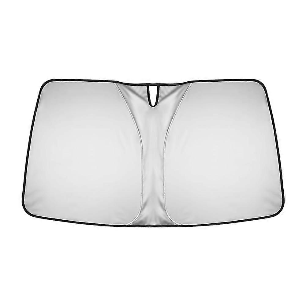 Car Windscreen Sun Shade For 20142023 Front Window Sunshade Blocks UV Heat Foldable Windscreen Visor Black