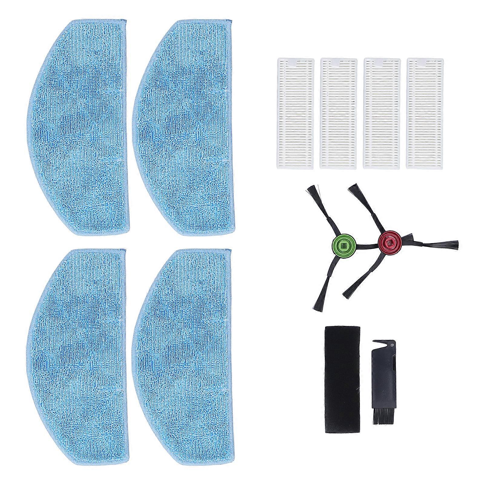 Sweeper Filter Side Brush Mop Cloth Efficient Washable Reusable Sweeper Accessories Kit for Laresar Evol 3