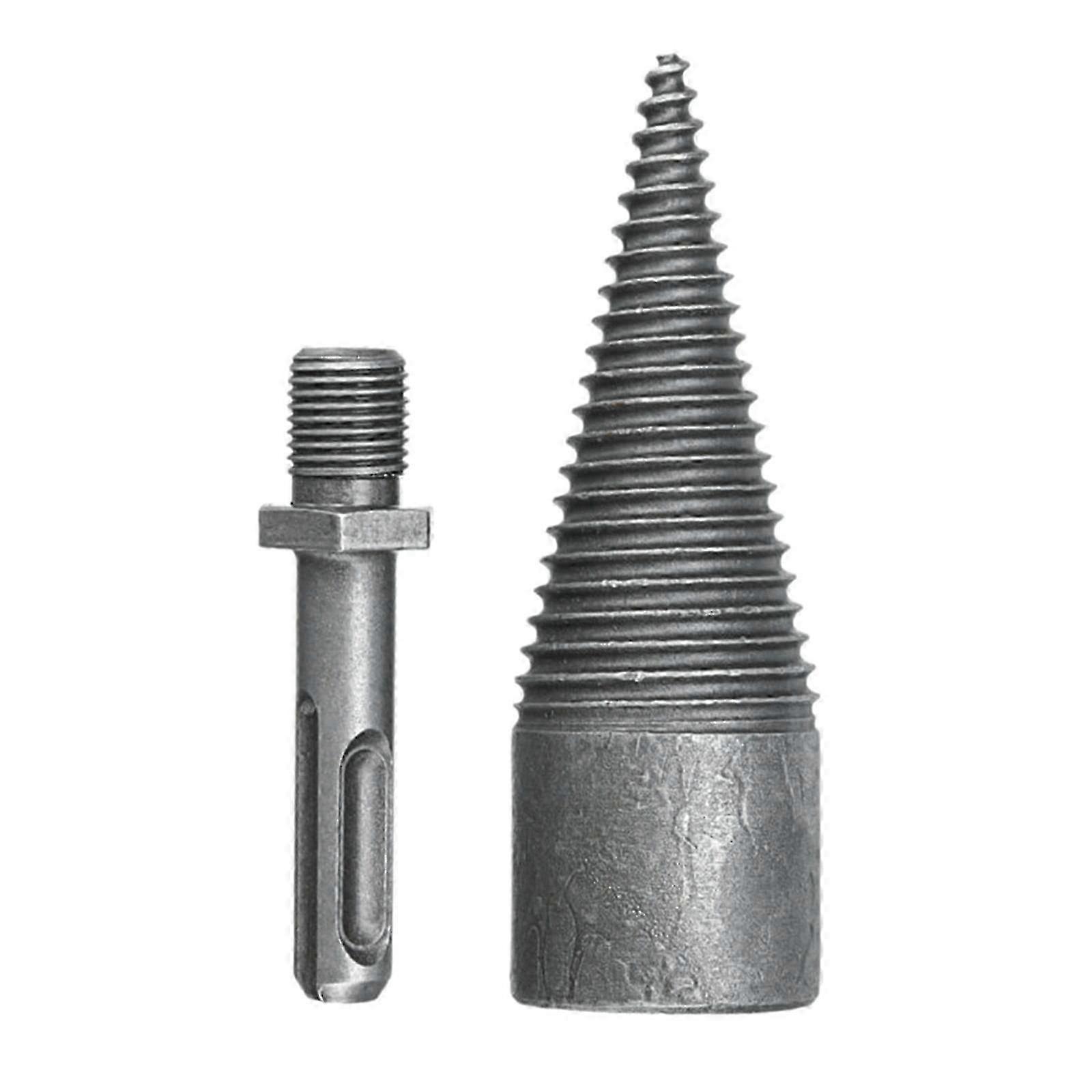 Wood Splitting Drill Bit Log Splitter Drill Bit Set Heavy Duty Drill Tool Steel-mxbc