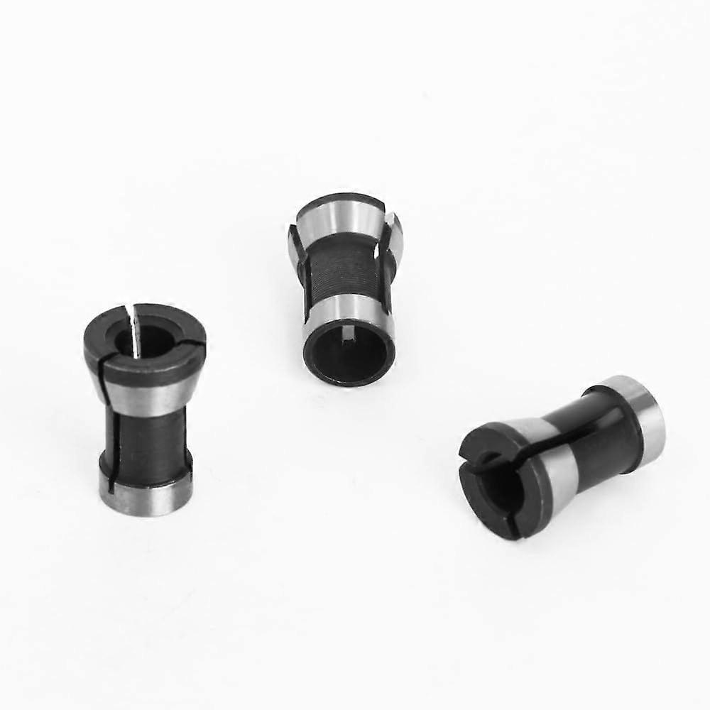 Router Bit Collet Chuck Rod Extension For 6mm, 6.35mm, 8mm Shanks  Compatible With Electric Router Milling Tools (3pcs)