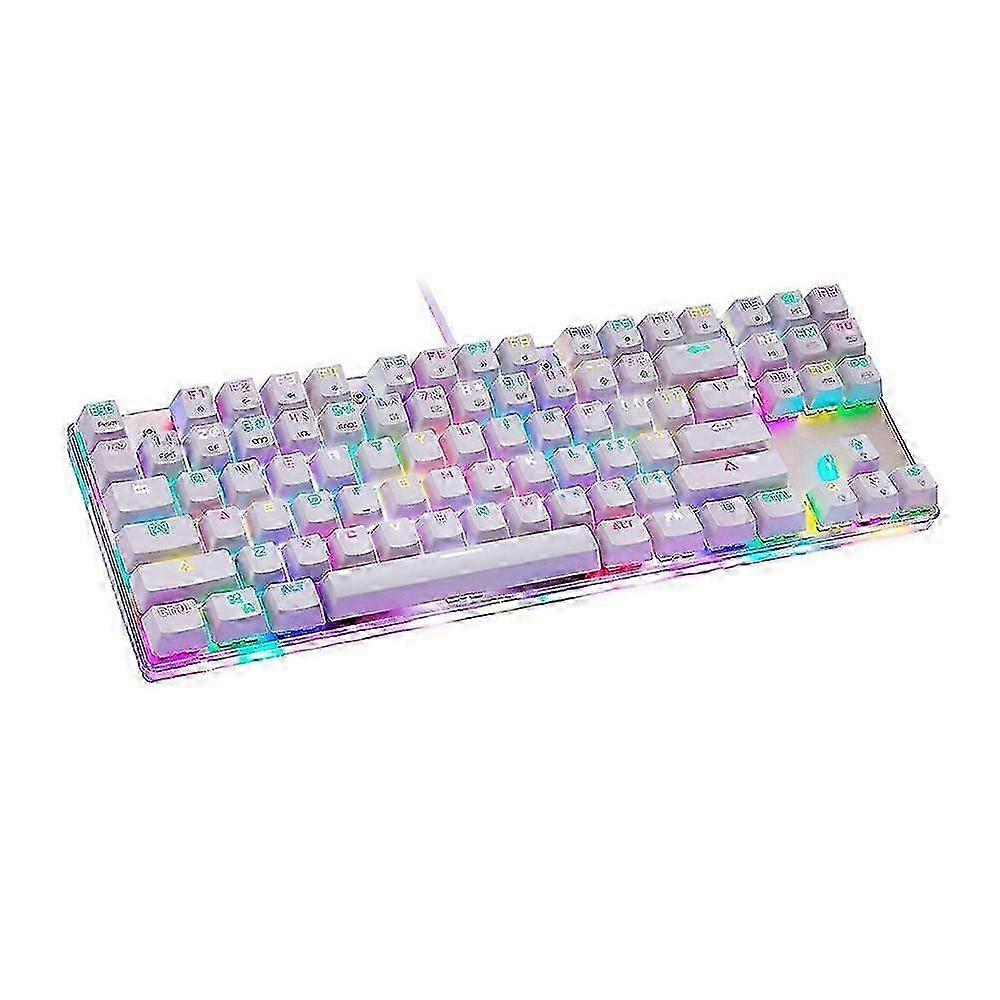 K87S Mechanical Keyboard Gaming Keyboard Wired USB Customized LED RGB Backlit with 87 Keys