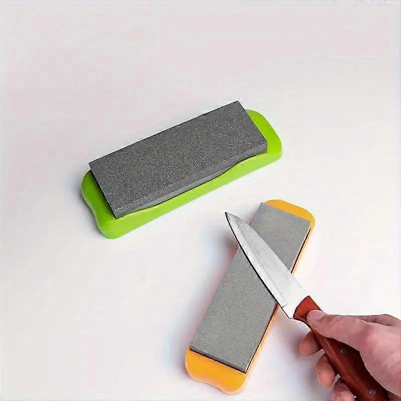 Set of 3 Diamond Sharpening Stones, Dual-Sided Design, High Hardness, Non-Slip Plastic Base, Manual Kitchen Knife Sharpener, No Power Needed