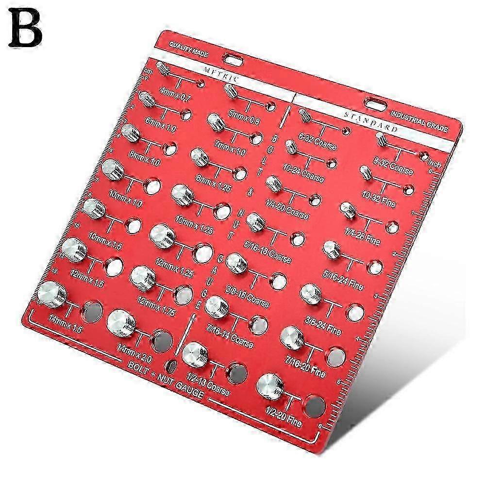 2025 18-44 Nut and Bolt Thread Checker, Thread Checker, Bolt Size and Thread Gauge