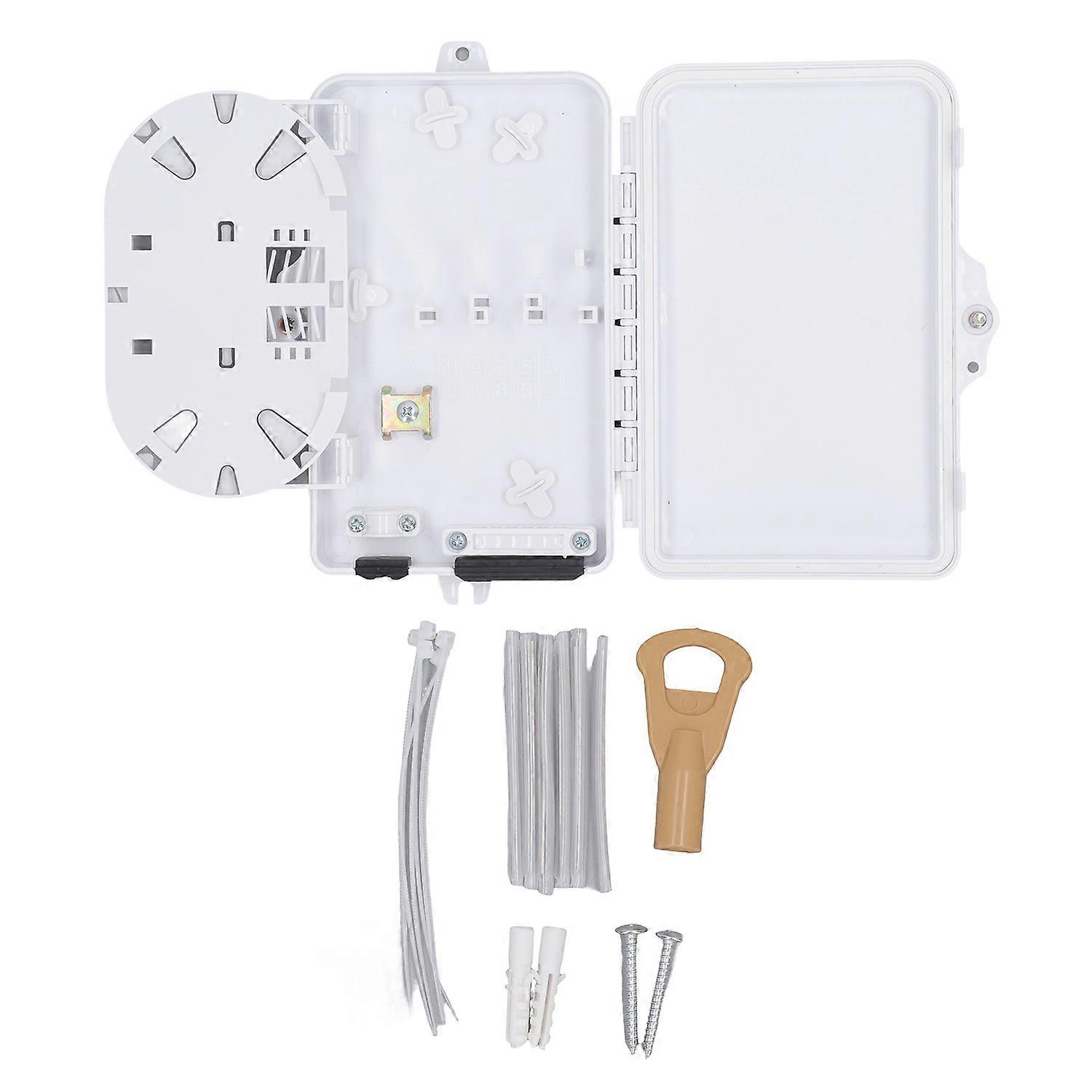 6 Core Fiber Distribution Box Fiber Optic Junction Splitter Box Waterproof FTTH Terminal Box for Ind