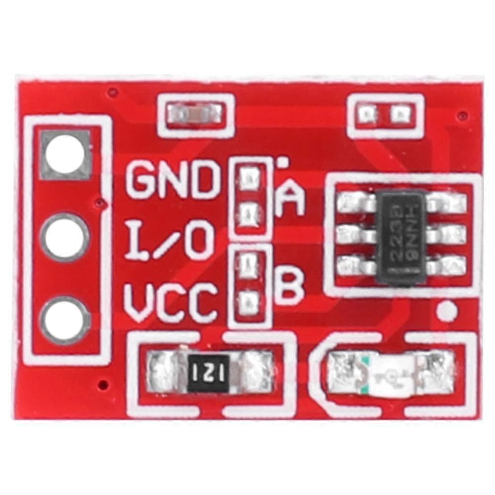 jixopn TTP223 Capacitor Touch Button Module 2.5V-5.5V, Self-Locking Single Channel Touch Key Switch, Capacitive Touch Sensor Red