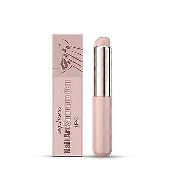 2pcsNail Art Blending Brush, Daily Manicure Tool for Beginners, Smooth Nail Gradient Transition Effect