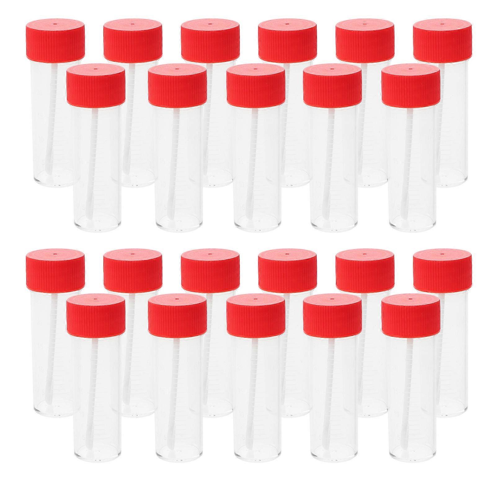 Plastic Sample Collection Cup for Stool Sample with Leak-Proof Lid 50Pcs