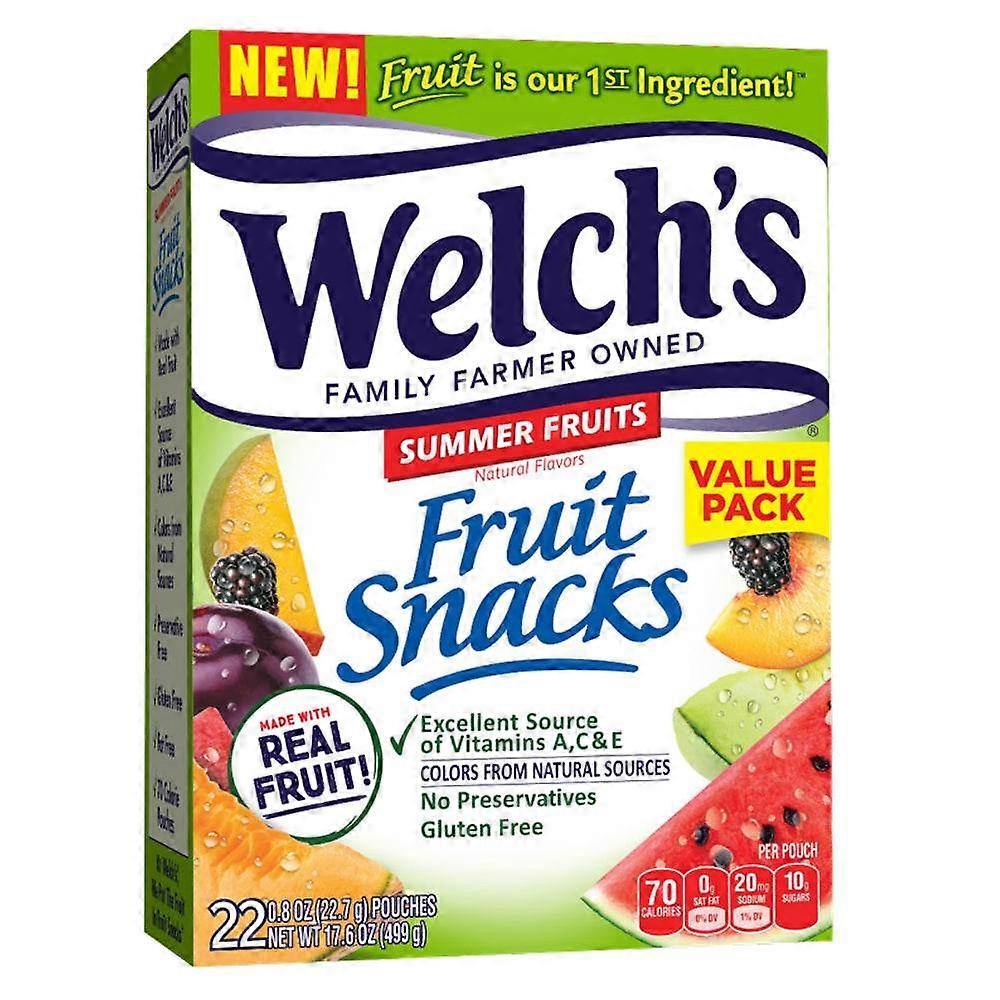 حزمة وجبات خفيفة من فاكهة ويلش، فواكه الصيف، 22 عصا