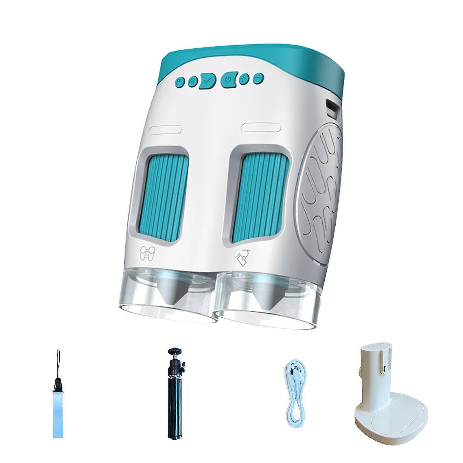 Combined Handheld Childrens Instrument Fieldglasses Plan Thin Permanent ABS Substance STEM Learning Tool For Epochs 5+  White