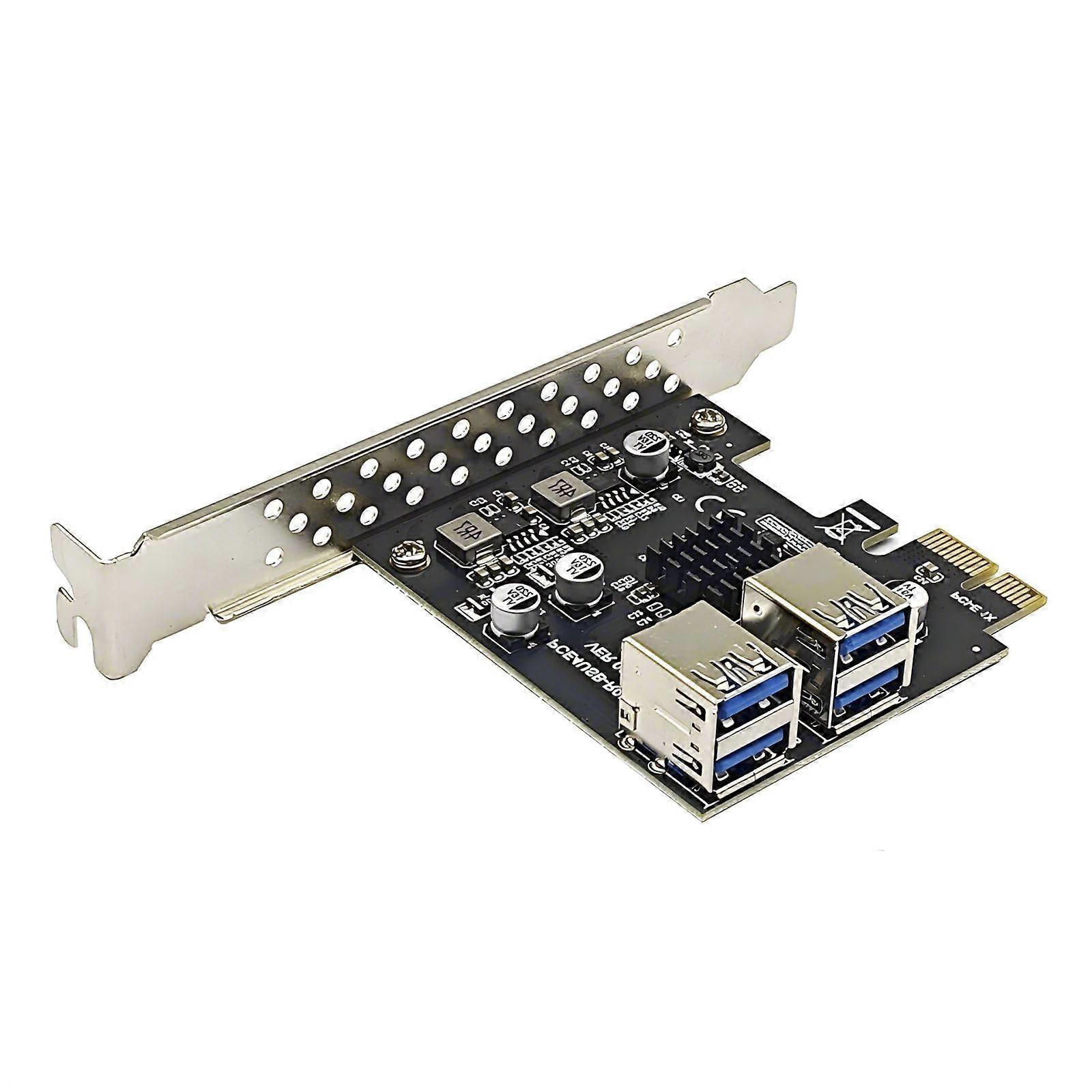USB 3.2 Gen1 PCIe Card 5Gbps USB 3.0 Expansion Card for Desktop PC