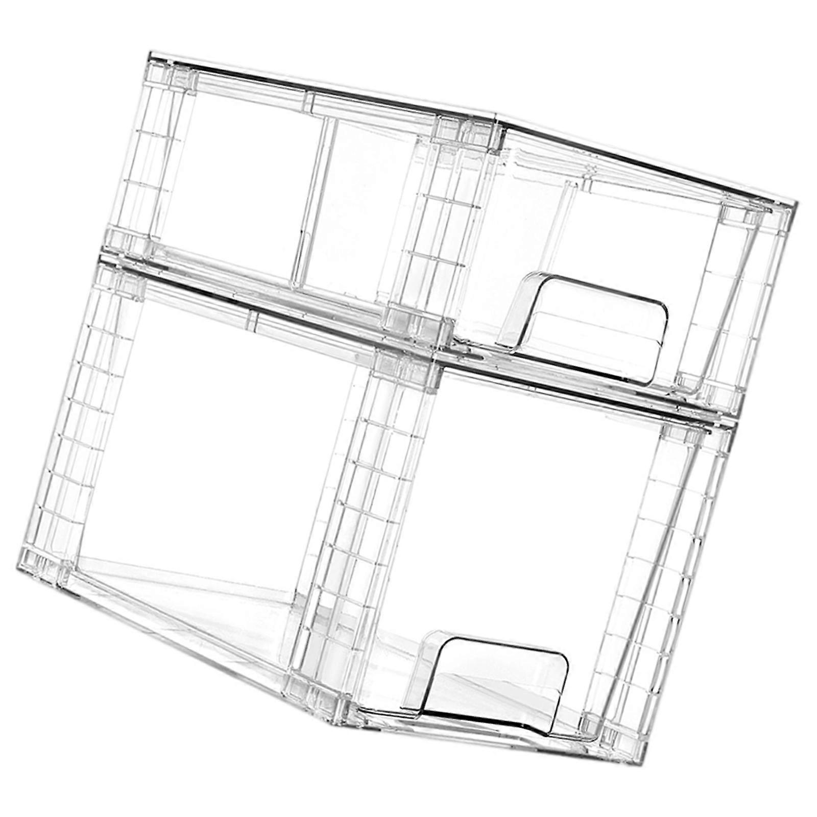 Clear Stackable Storage Drawers Moisture Resistant Plastic Organizers Boxes for Living Space Multicolor