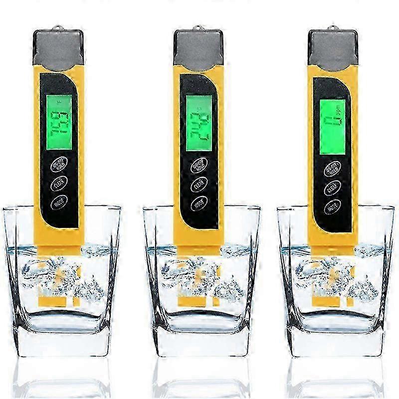 Digital TDS Tester Pen Portable Water Quality TDS EC & Temperature Meter Purity Meter TEMP PPM Test Thermometer