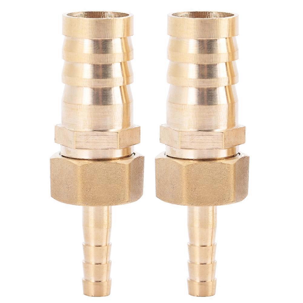 Brass Fitting Hose Barb Tail Reducer Reducing Plug Connector (6mm-16mm 2pcs)