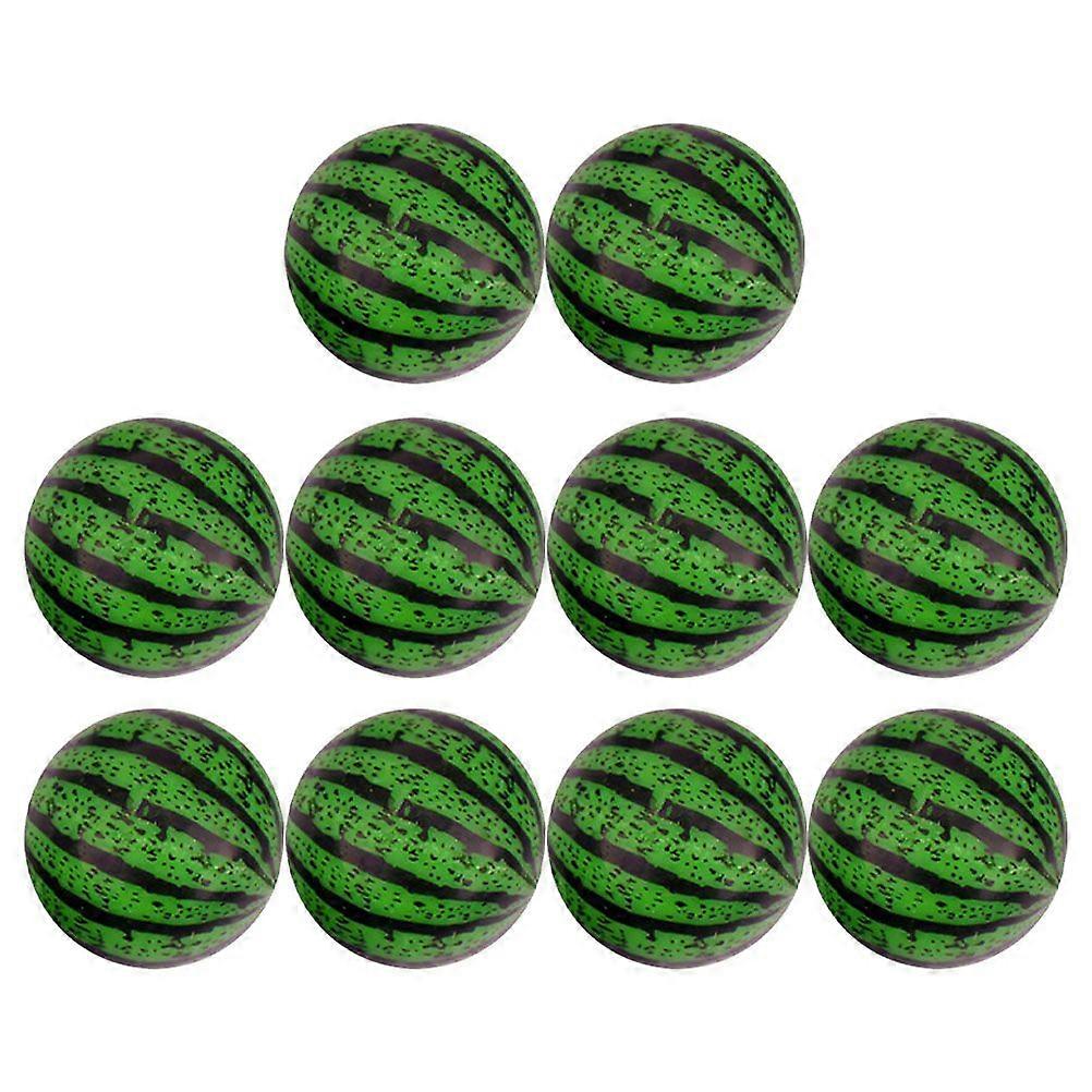 20Pcs Bounce Balls Watermelon Pattern Bouncy Balls Creative Jumping Balls