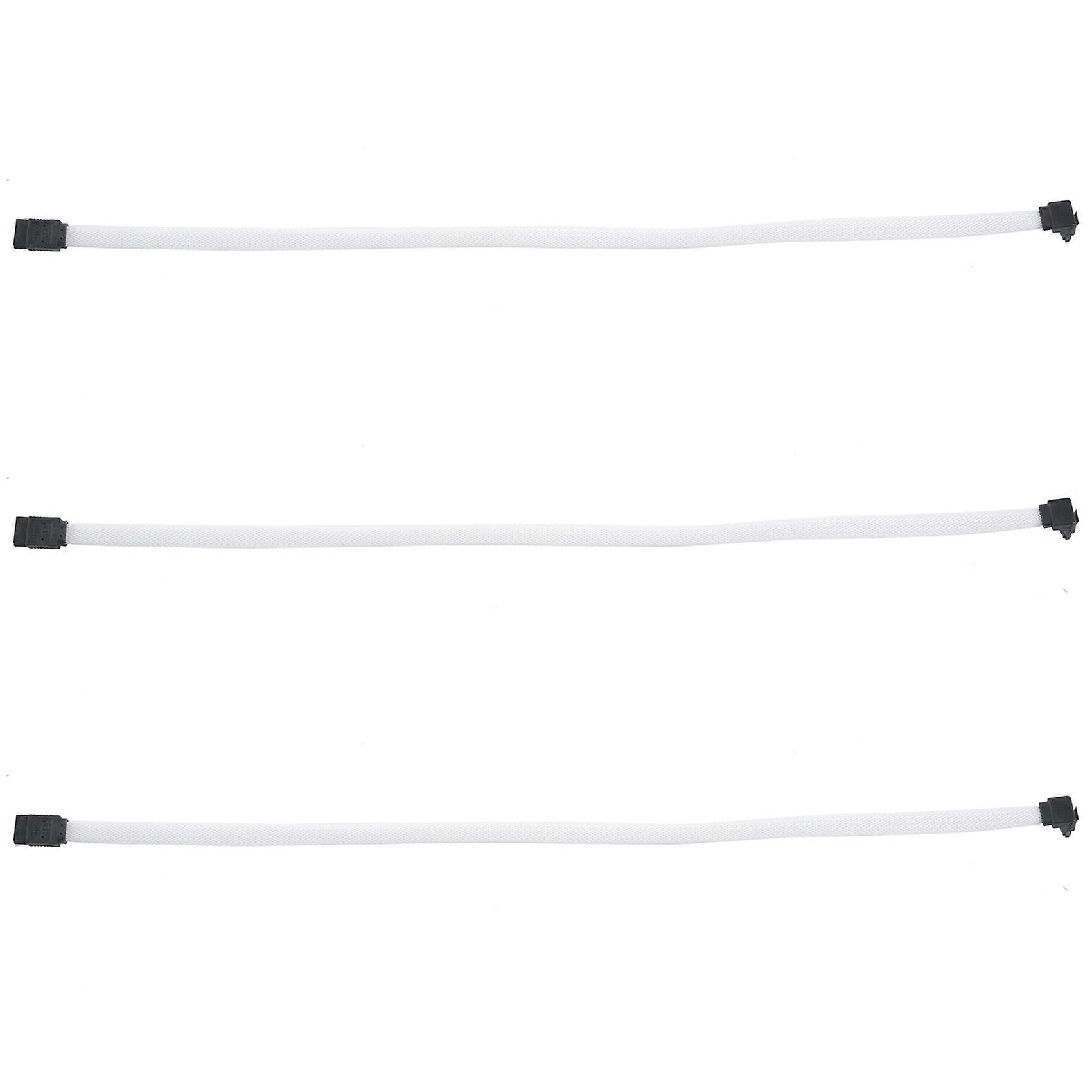 3X 50CM SATA 3.0 III SATA3 7pin Data Cable Right Angle 6Gb/s SSD Cables HDD Hard Disk Data Cord