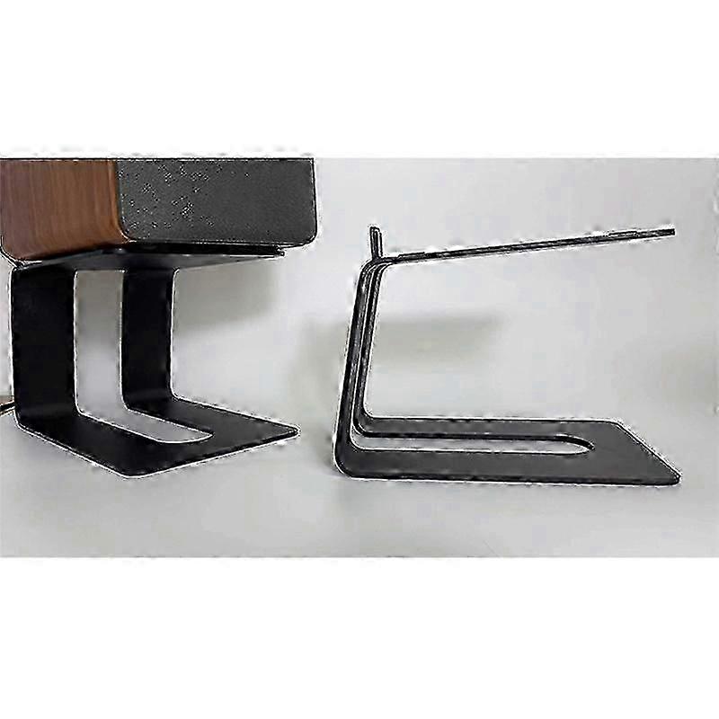 Metal Desktop Speaker Stand Anti-Vibration Tabletop Holder Bracket In- Design for Better Audio Expe jn