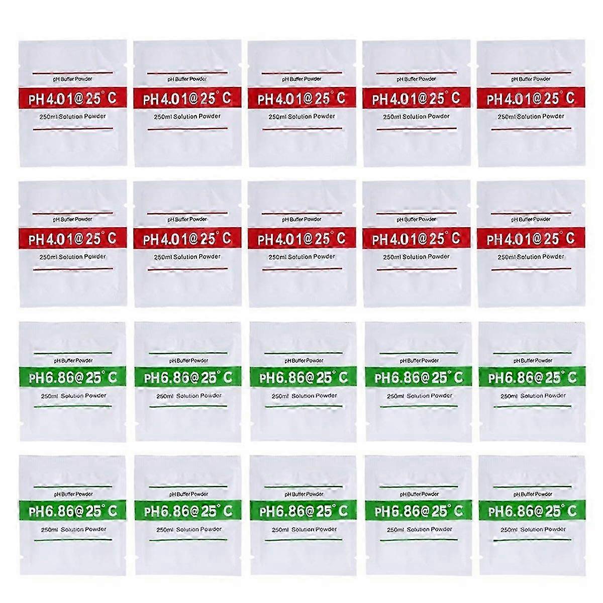 20 Pack PH Meter Buffer Solution Powder For Precise PH Meter
